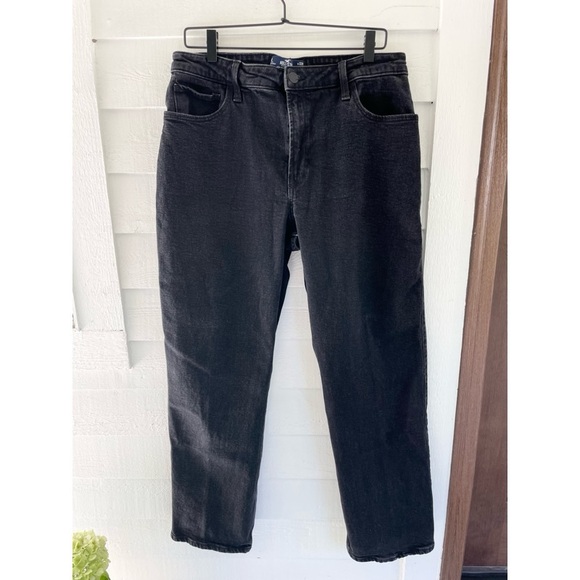 Hollister Ultra High Rise Dad Jean Black Denim Women’s 14 R - Picture 2 of 7